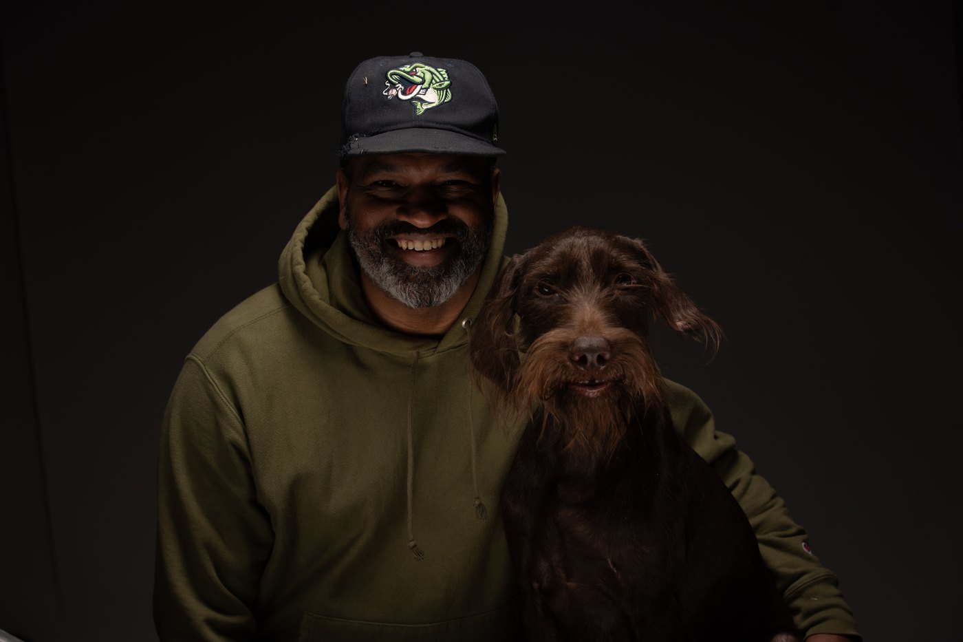 Dwight Jackson II with Rigger.